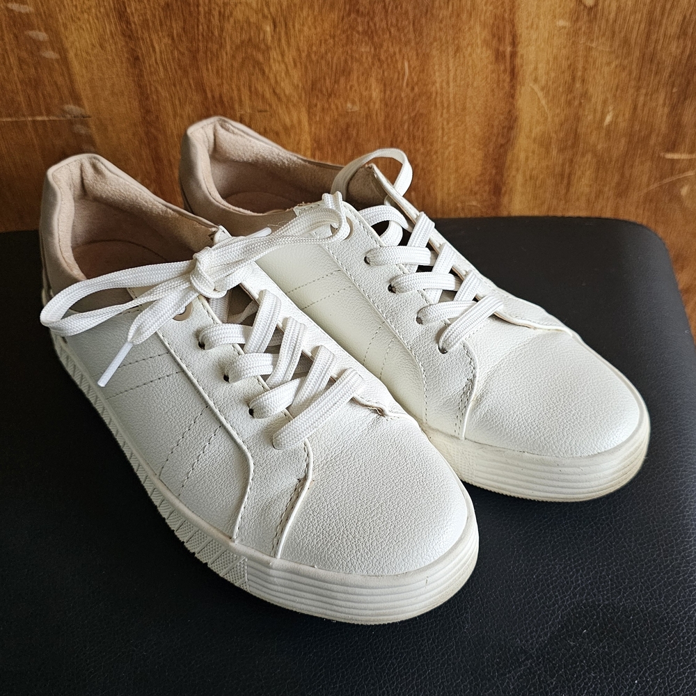 Tan And White Sneakers